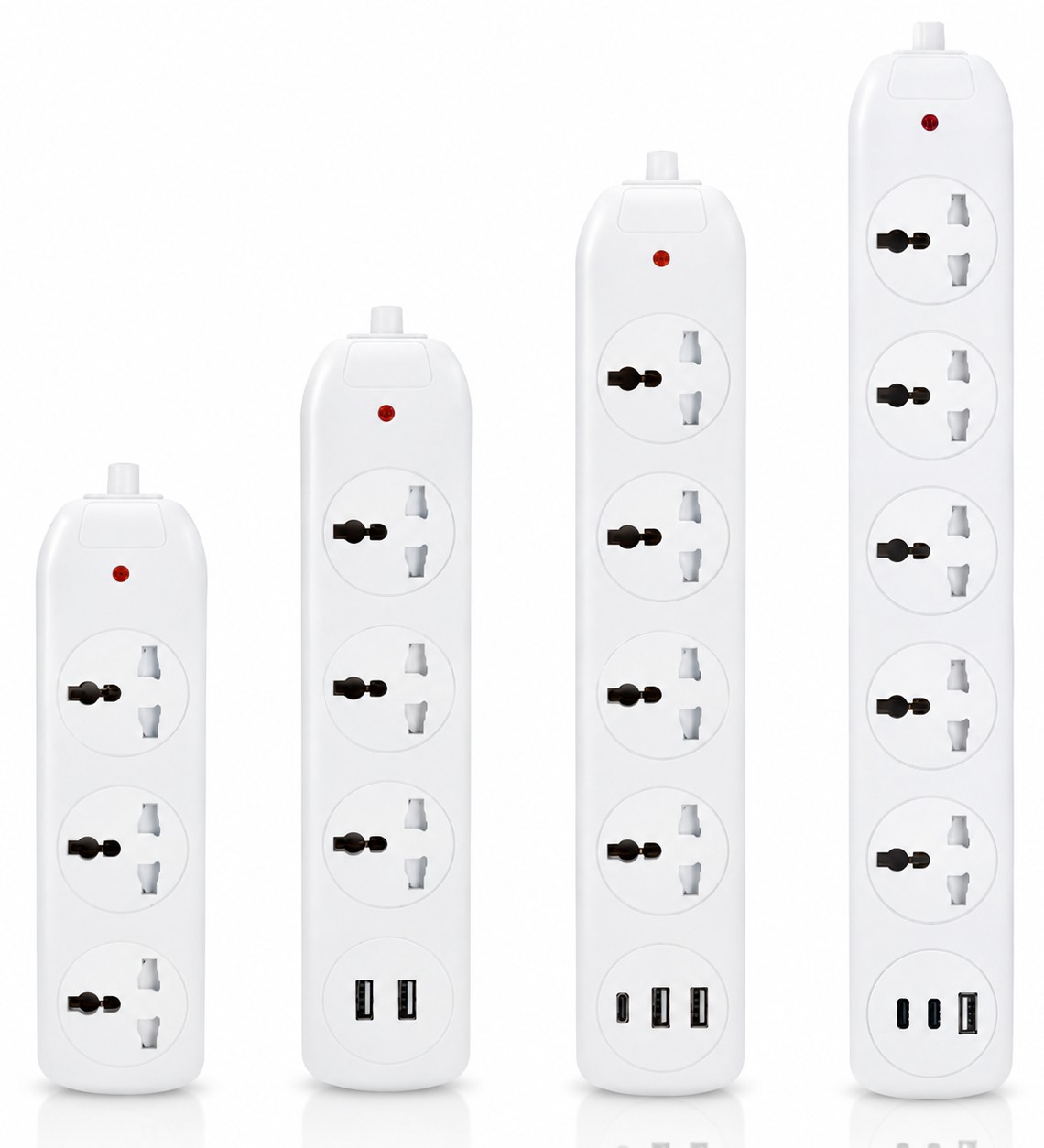 2-4 Way Extension Socket with Surge Protected & USB & Type-C