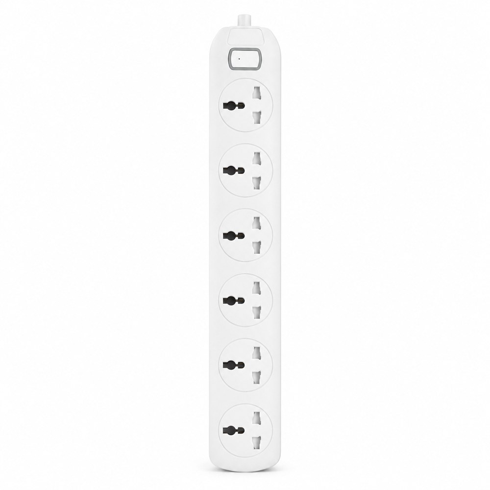 206MS 6 Way Universal Extension Socket with Master Switch