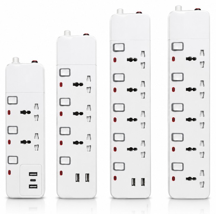 2-5 Way Extension Socket with Surge Protected & USB & Type-C