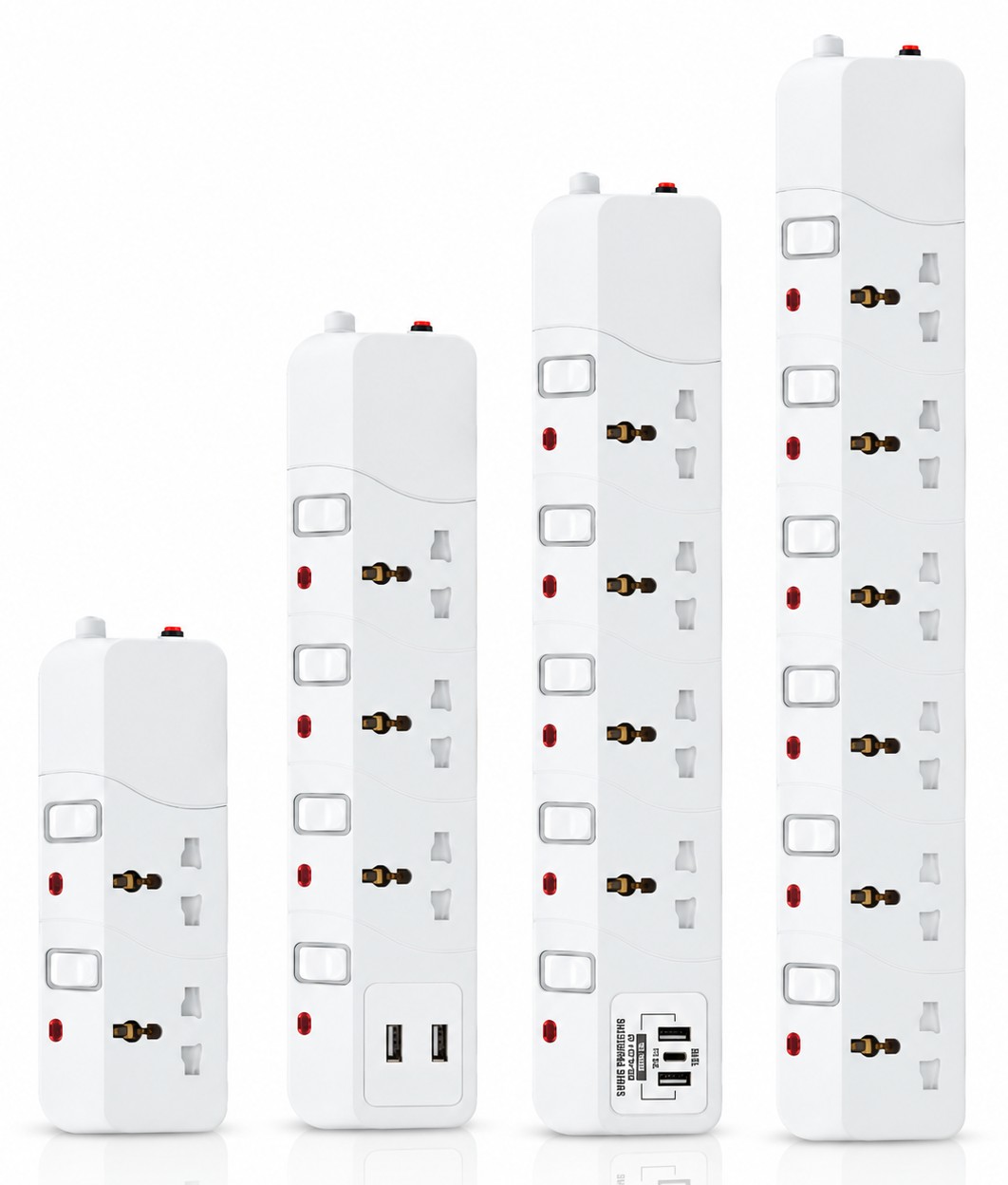 2-5 Way Extension Socket with Surge Protected & USB & Type-C
