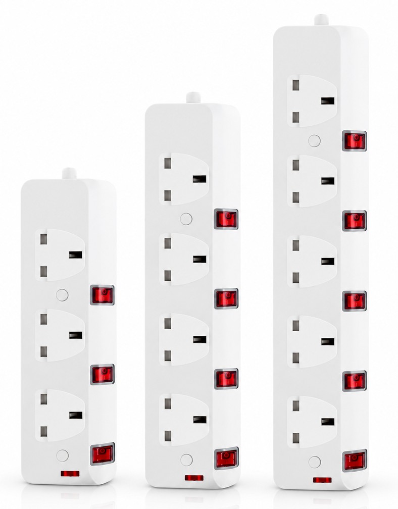 3-5 Way Extension Socket with Surge Protected & USB