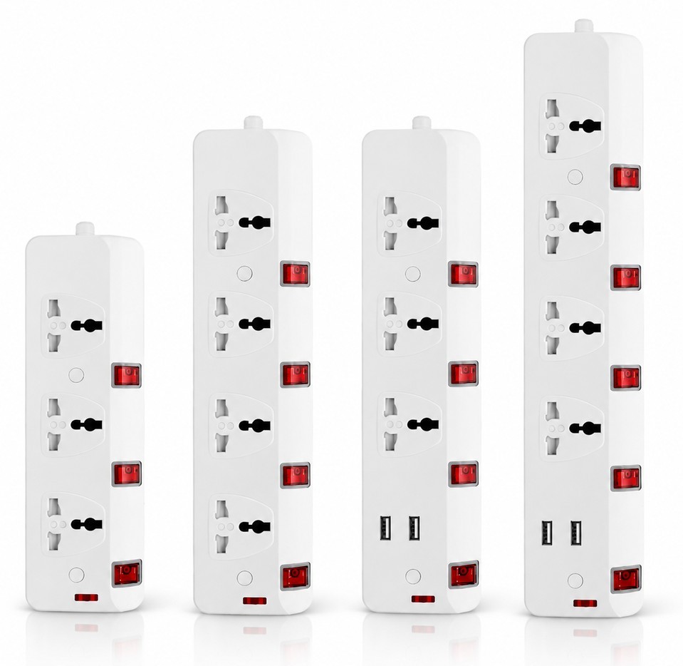 3-5 Way Extension Socket with Surge Protected & USB