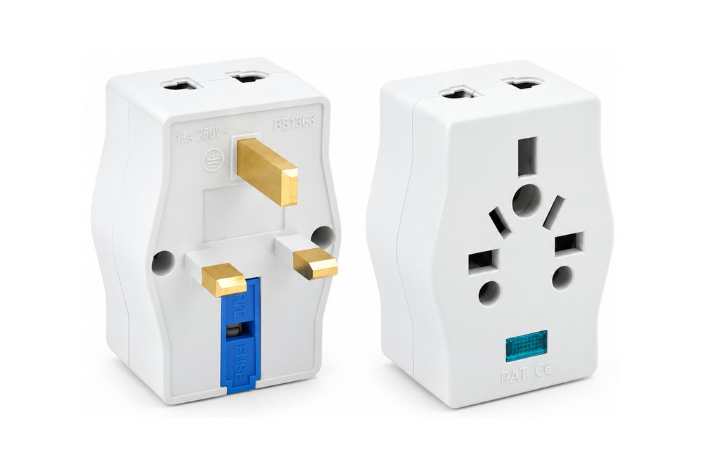 7196L Universal Travel Adapter with LED Light (UK Plug)