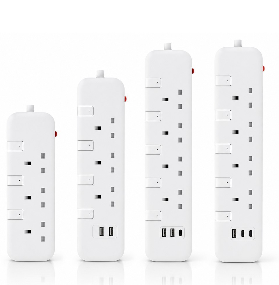 2-3 Way Extension Socket with Surge Protected & USB & Type-C