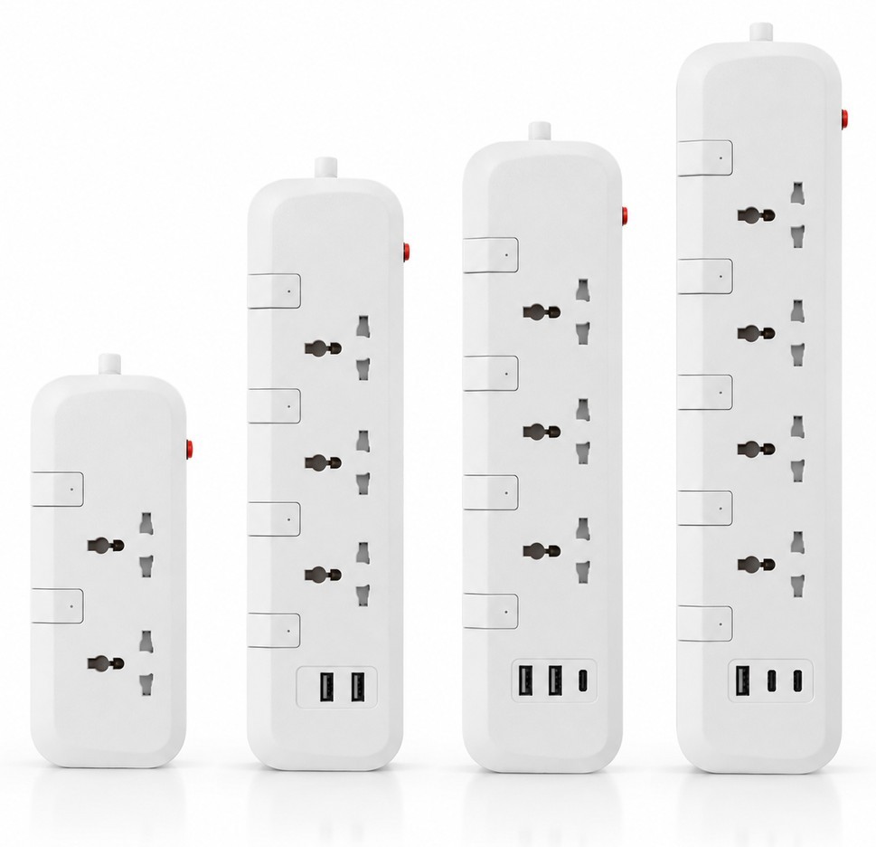 2-4 Way Extension Socket with Surge Protected & USB & Type-C
