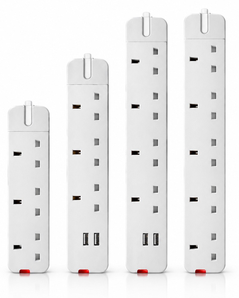 3-6 Way Extension Socket with Surge Protected & USB & Type-C