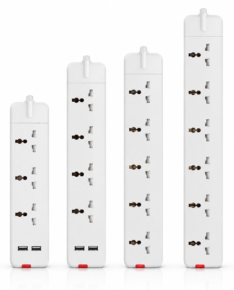 3-6 Way Extension Socket with Surge Protected & USB & Type-C